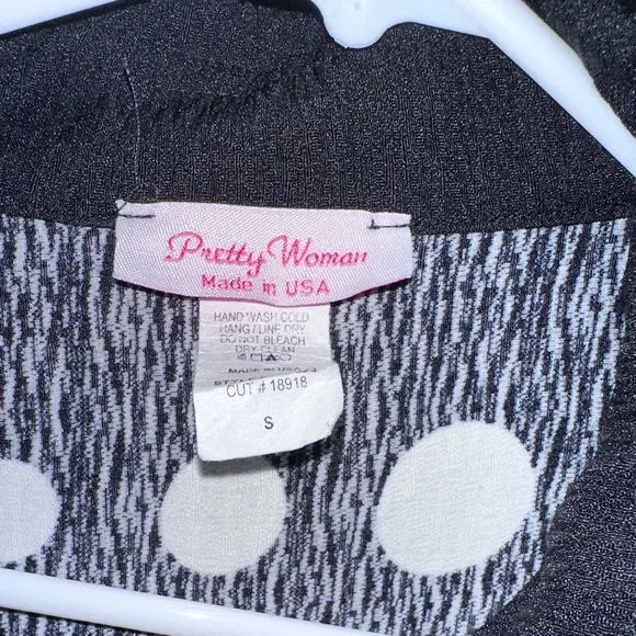 Black and White Polka Dot Women's Jacket - Picture 2 of 5